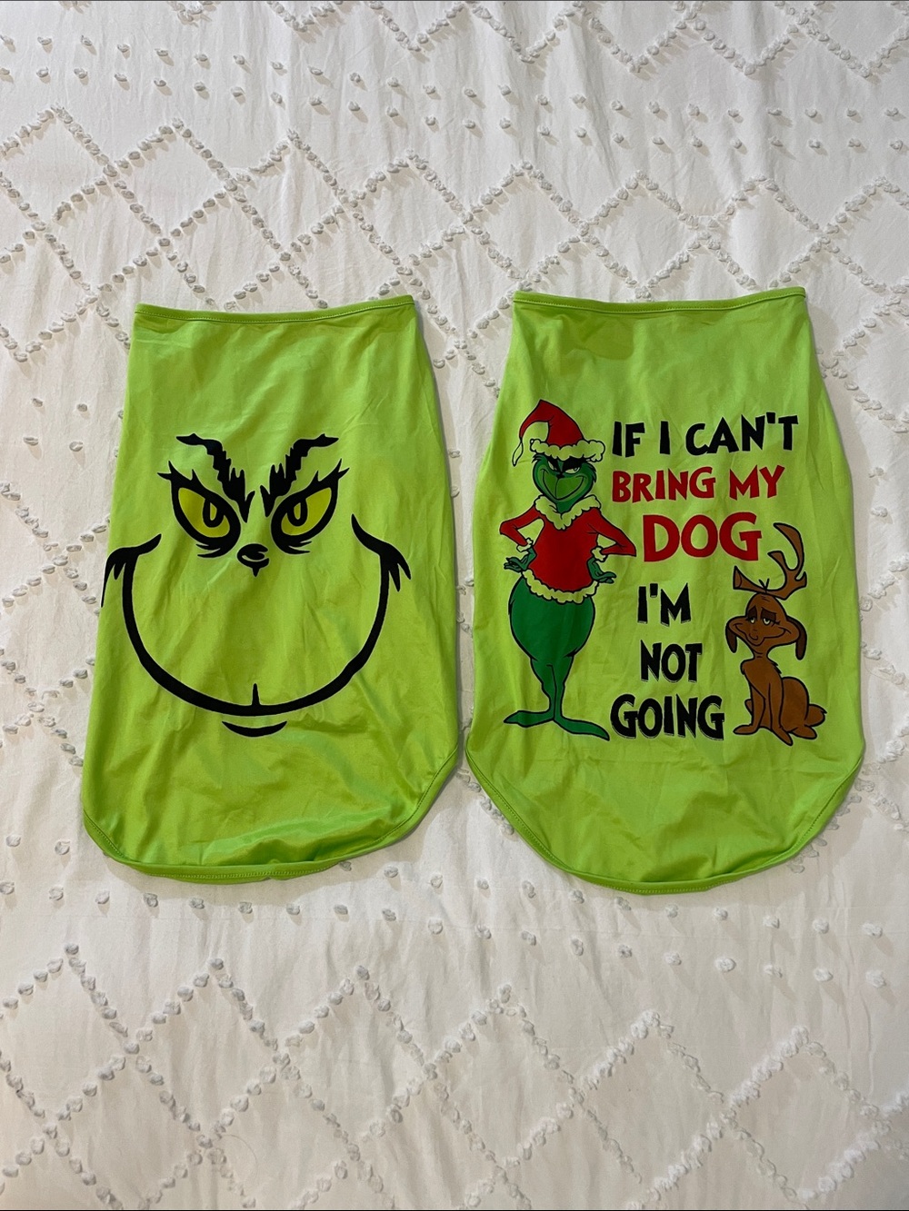Grinch Green Dog Shirts - Holiday Graphic nwot new l/xl